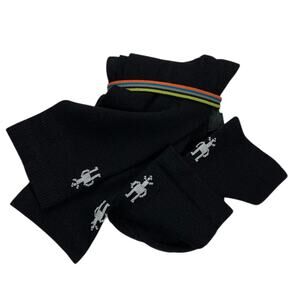 Smartwool Socks Black Crew Merino Wool Cushion Outdoor Hiking Adult 2 pairs